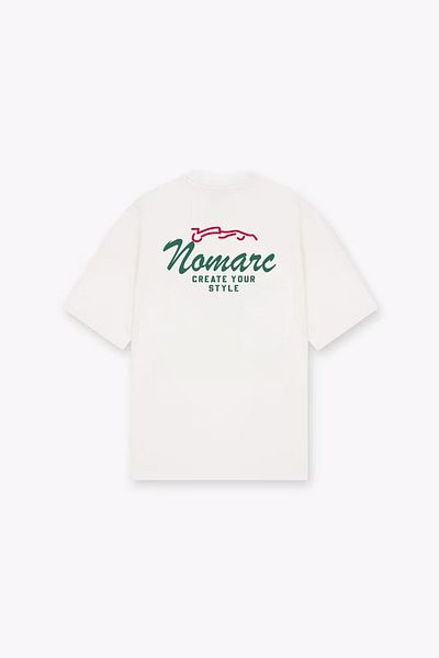 NOMARC Λευκό T-Shirt - Δημιουργήστε το στυλ σας γραμμένο