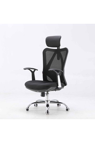 SIHOO M16-201 Ergonomic Office Chair – Adjustable Headrest Breathable Mesh Black