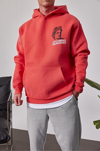 NOMARC Πολύχρωμο γλυπτό με στάμπα με λουλούδια από ρόδι με κουκούλα