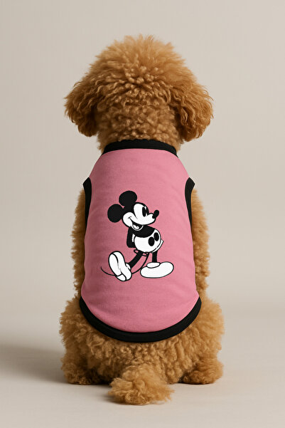 Monopetz Yeni Sezon Köpek Ve Kedi Kıyafeti - Pembe Mickey Mouse