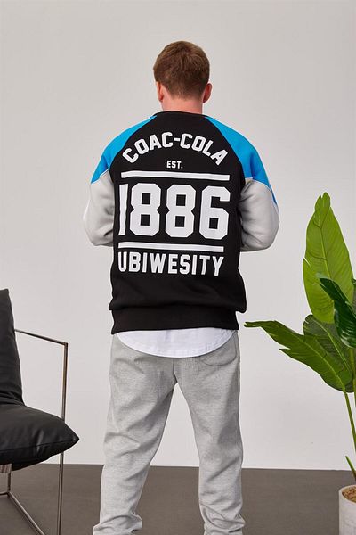 NOMARC Черен суитшърт Coac-Cola