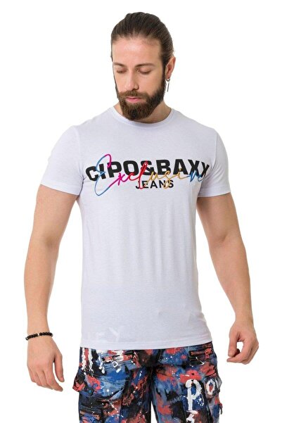 Cipo & Baxx CT712 Вишитий напис Basic Футболка