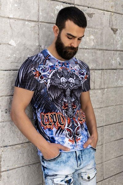 Cipo & Baxx Μπλουζάκι με στάμπα με λέιζερ Ct710