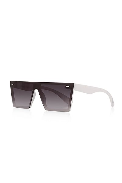 Kinary Unisex Sunglasses White Shiny 1007