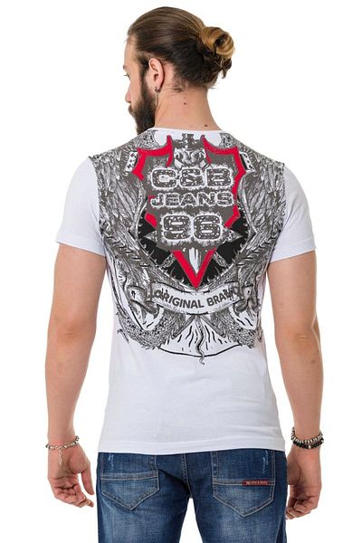 Cipo & Baxx Ct716 Μπλουζάκι με σκιά μπροστά πίσω