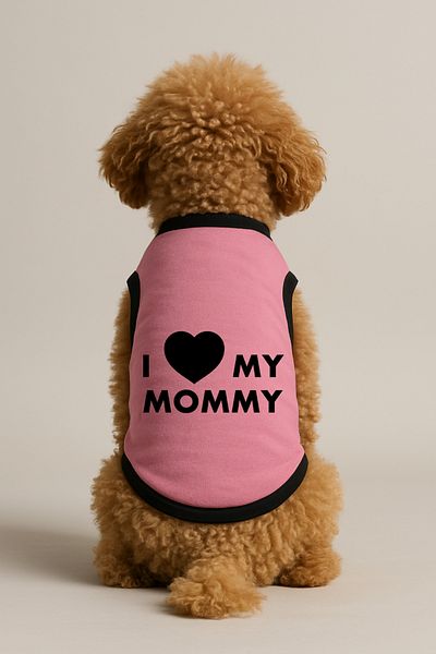 Monopetz New Season Dog And Cat Outfit - Pink I Love Mommy
