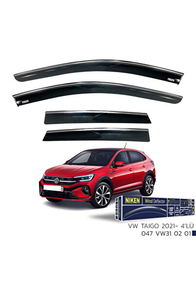 Niken Volkswagen Taigo Niken Kromlu Cam Rüzgarlığı 4lü Set 2021 ve Üstü