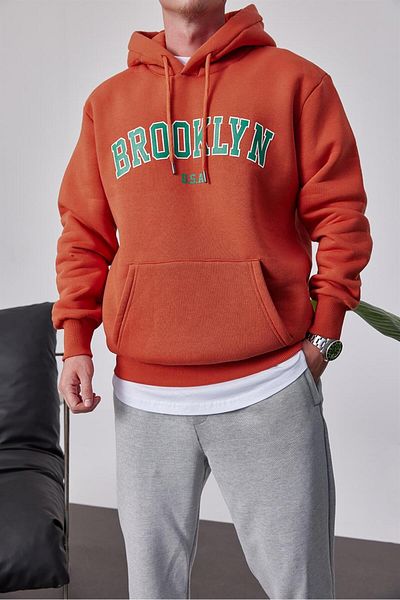 NOMARC Суитшърт с качулка с щампа Brooklyn