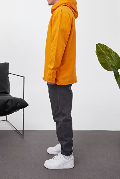 NOMARC Помаранчева кофта з капюшоном і підкладкою