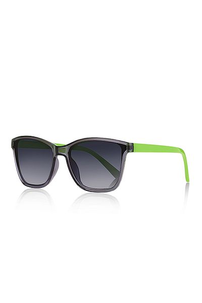 Kinary Children's Sunglasses Smoked Frame Green Handle 4010
