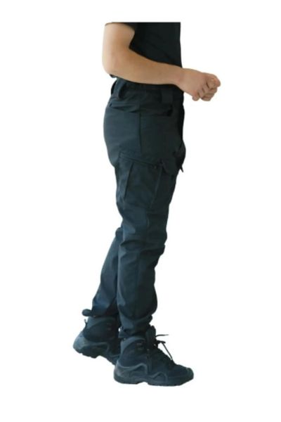 atlanticsport Men's Softshell Winter Tactical Outdoor Commando with Pockets Wind and Water-Proof Pants with Hood Inside