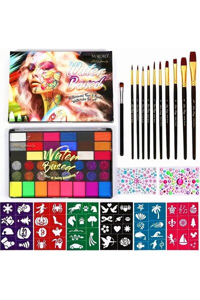 OEM Επαγγελματικό Σετ Βαφής Προσώπου και Σώματος, 42 Χρώματα, Μη Τοξικό