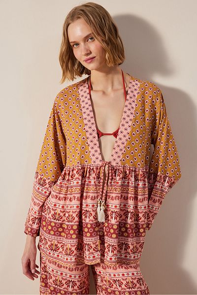 Penti Colorful Palm Kimono