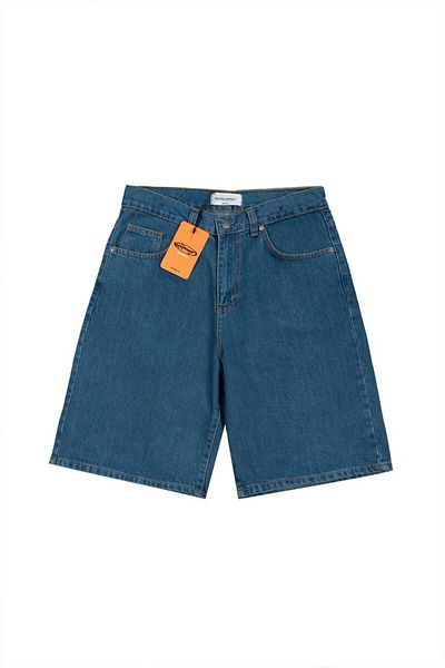 UKHWD SUPPLY Dark Blue Baggy Denim Urban Jort Men's Shorts Uk1450Mvk
