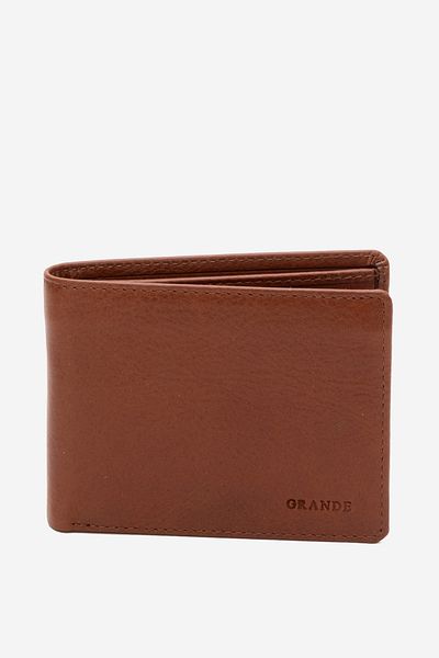 Aka Мъжки портфейл от естествена кожа Gd 1519, кафяв