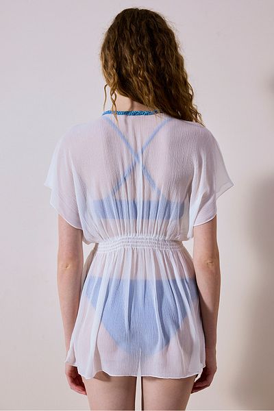 Penti Caftan alb împletit