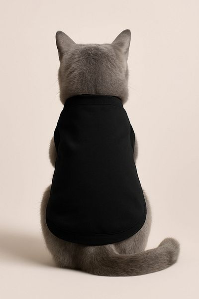 Monopetz New Season Polar Dog And Cat Outfit - Size S - Plain Black