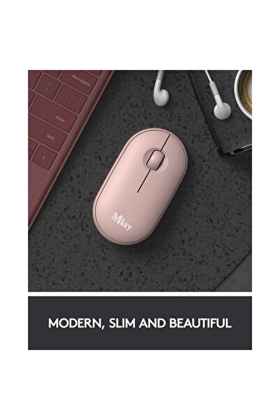 batcell MK-116 Kablosuz Wireless Usb'li Mouse Fare Pembe