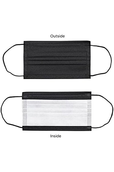 Yuwell Medone Plus 40pcs Black/white Individually Wrapped Adult's Disposable Face Masks