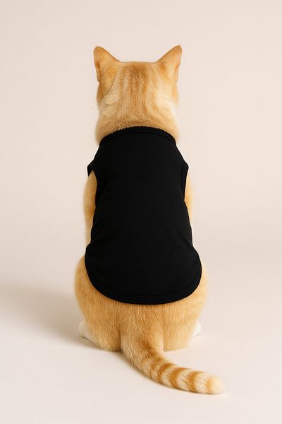 Monopetz New Season Polar Dog and Cat Outfit - Size M - Plain Black