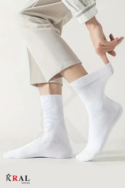 KRAL SOCKS King 12 Pack Καλοκαιρινές χτενισμένες βαμβακερές ανδρικές κάλτσες μεσαίου μήκους αρωματικές