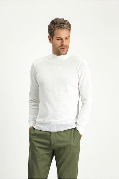 Kiğılı Bato Collar Regular Fit Cotton Cashmere Knitwear Sweater