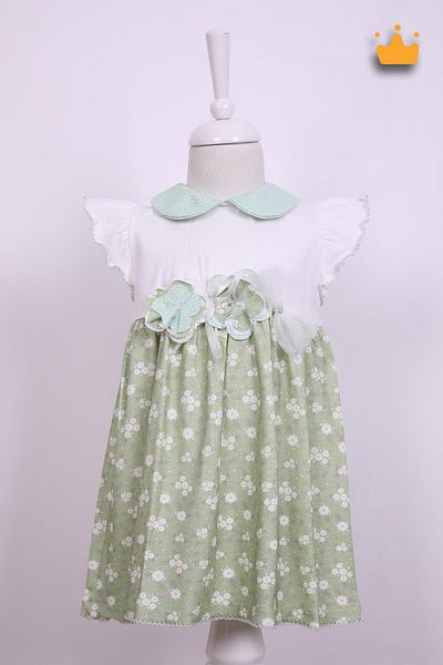 Babydola Rochie de fetiță cu modele florale de sărbătoare - 15223