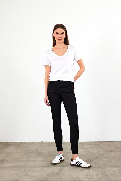 VENA Women's Gabriella Black Powerstretch Skinny Trousers