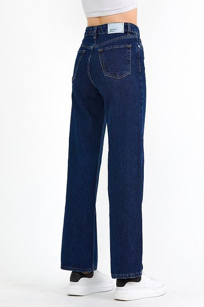 XRAY JEANS Pantaloni de damă cu talie înaltă, largi, bleumarin, din denim Palazzo