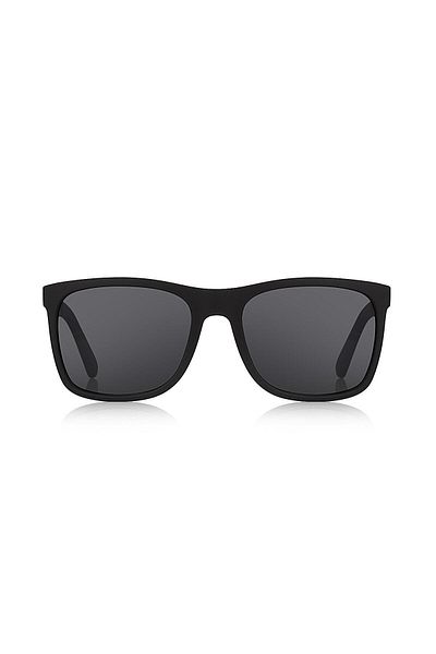 Kinary Men's Sunglasses Frame Black Matte Metal Black Gold Striped Shank 2003