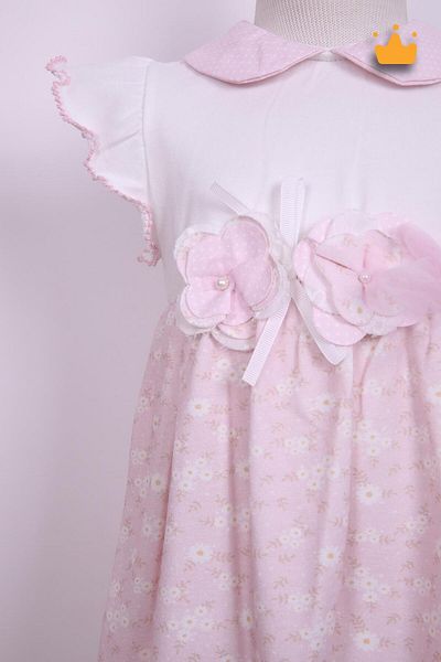 Babydola Rochie de fetiță cu modele florale de sărbătoare - 15223