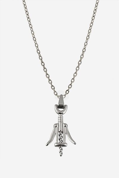 UKHWD SUPPLY 316L Steel Corkscrew Necklace