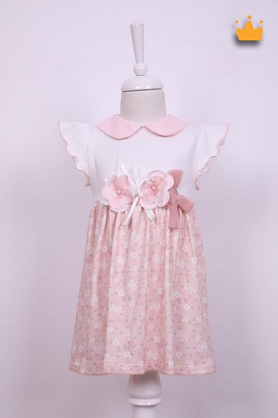 Babydola Rochie de fetiță cu modele florale de sărbătoare - 15223