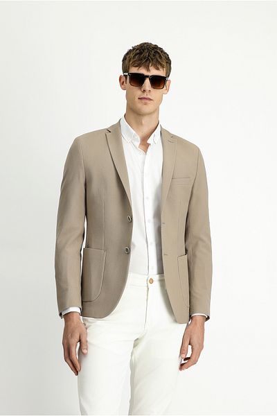 Kiğılı Super Slim Fit Extra Slim Fit Seersucker Jacket