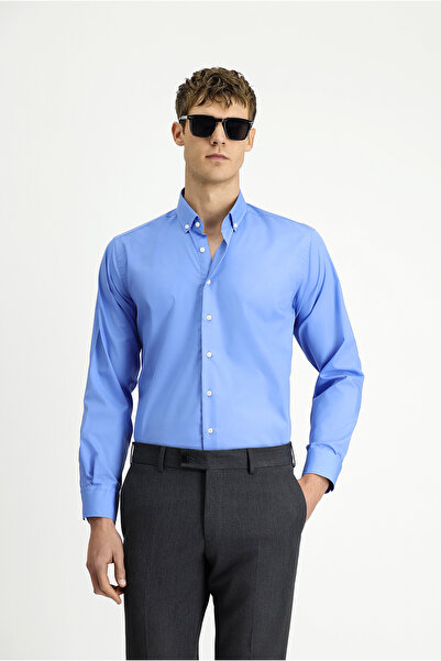 Kiğılı Βαμβακερό μακρυμάνικο πουκάμισο με κανονική εφαρμογή - Χωρίς σίδερο