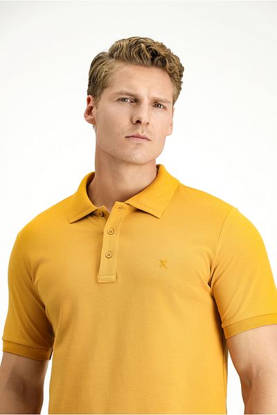 Kiğılı Slim Fit Slim Fit Cotton Non-Curling Polo Neck T-Shirt