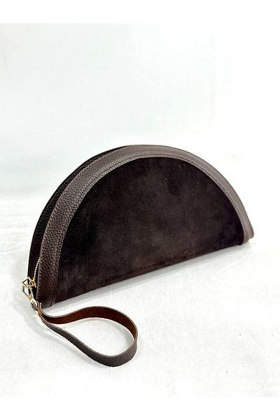 My Easy Shop Дамска чанта от естествена кожа и велур