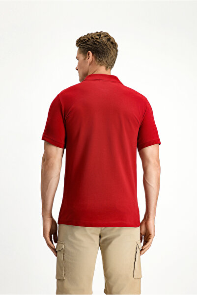 Kiğılı Slim Fit Slim Fit Cotton Non-Curling Polo Neck T-Shirt