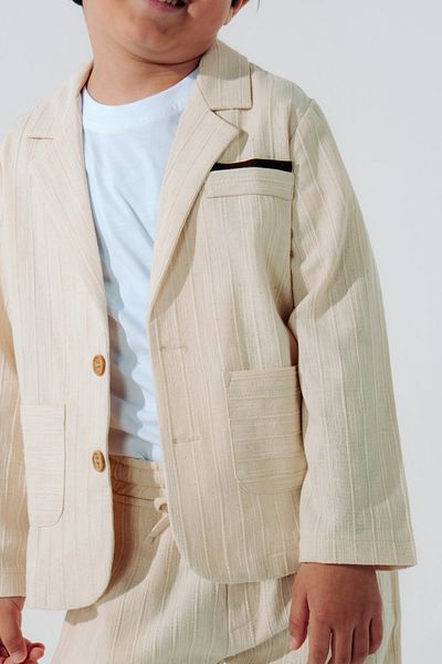 Çelix Kids Linen/Cotton with Jacket Sports 3-Piece Suit/Suit/Groom Suit/Special Occasion Suit/Wedding/Birthday/Premium
