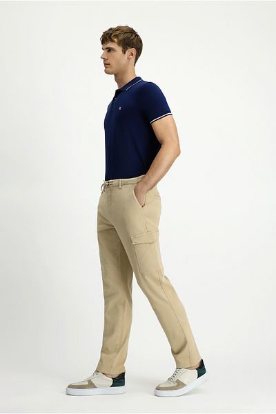 Kiğılı Regular Fit Lycra Elastic Waist Drawstring Lyocell Blend Cargo Pants
