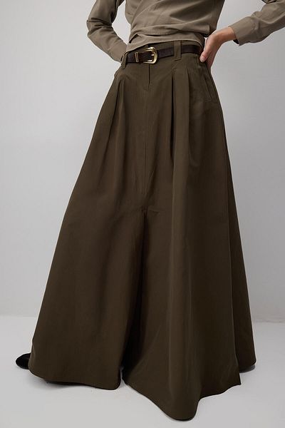 Touché Privé PLEATED A-LINE SKIRT