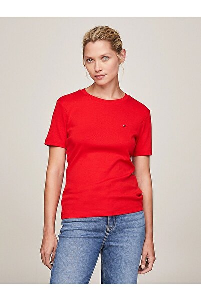 Tommy Hilfiger Basic Pamuklu T-Shırt