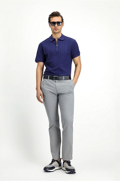 Kiğılı Regular Fit Lycra Canvas / Chino Pants