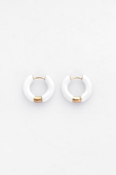UKHWD SUPPLY Ka5017By Model Enamel Hoop Earrings