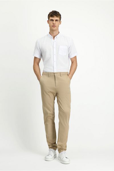 Kiğılı Slim Fit Slim Fit Elastic Waist Lycra Canvas / Chino Trousers