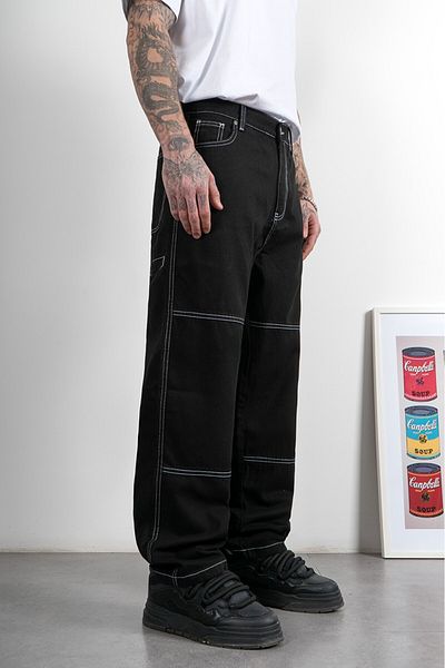 UKHWD SUPPLY Biker Baggy Reverse Stitching Men's Pants Uk1296Syby