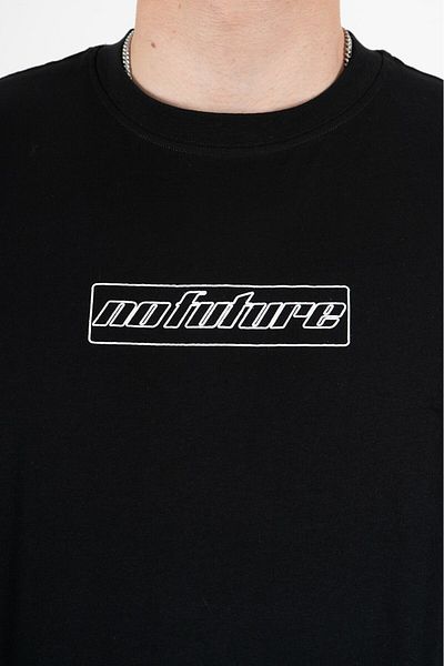 No Future Box Logo Regular Fit T-Shirt - Nf0618Sy