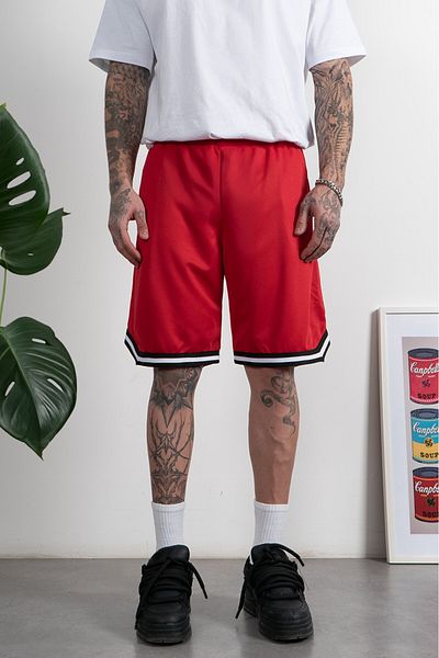 UKHWD SUPPLY Red Drytech Men's Basketball Shorts Uk1126Kz