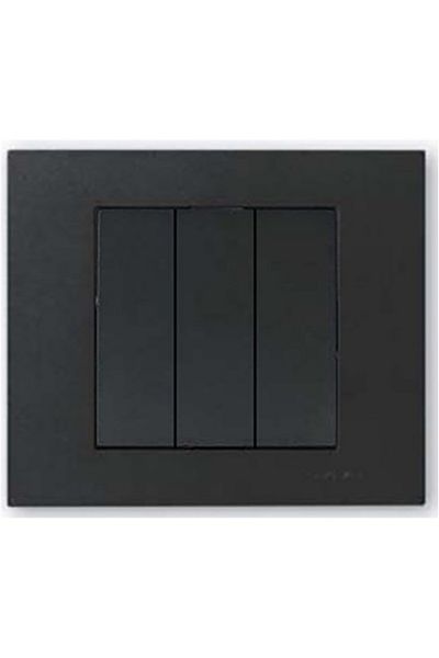 Tenda Set of 3 Ovivo Grano Black Triple Keys Frame Included