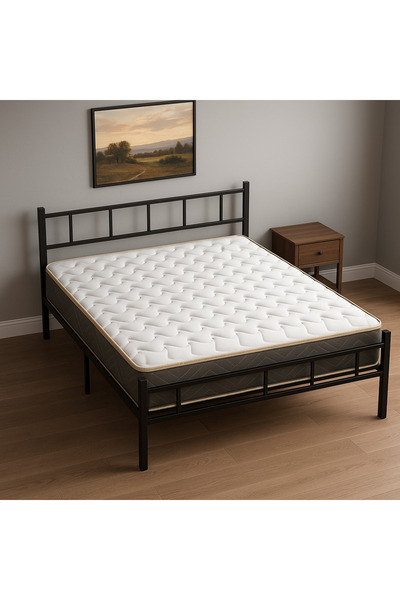 CD Best Beyaz Metal Çift Kişilik Karyola,baza,